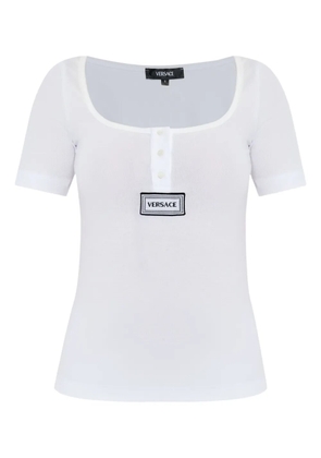 Versace logo-appliqué T-shirt - White