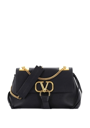 Valentino Garavani Pre-Owned VRing Convertible Chain Leather Small shoulder bag - Black