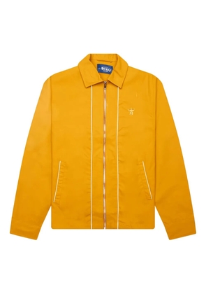 Awake NY embroidered-detail zip-front jacket - Yellow