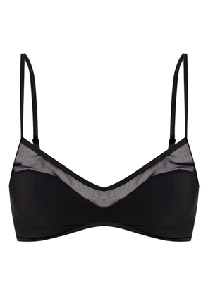 Tory Burch sheer panel bikini top - Black