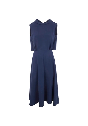 ASPESI draped-panel midi dress - Blue