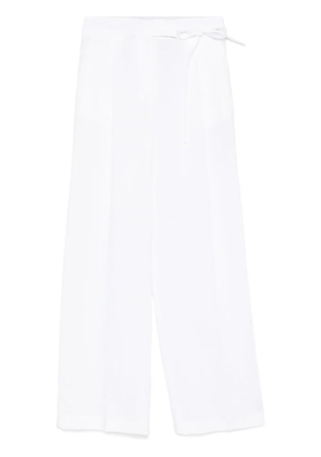 Eleventy pleat-detailing trousers - White