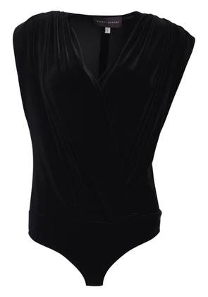 Talbot Runhof velvet bodysuit - Black