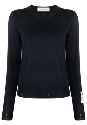 Golden Goose ribbed-trim wool sweater - Blue