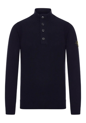 Stone Island button-fastening polo shirt - Blue