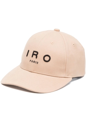 IRO logo-embossed cotton cap - Neutrals
