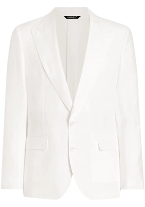 Dolce & Gabbana single breasted blazer - White