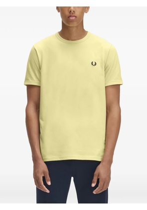 Fred Perry logo-embroidered T-shirt - Yellow