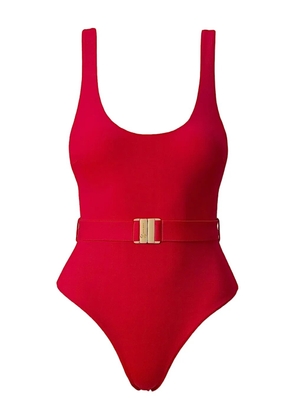 SOFIA ERHAN Scarlet belted swimsuit - Red