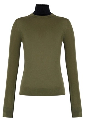 Lisa Yang Marina mock-neck cashmere jumper - Green