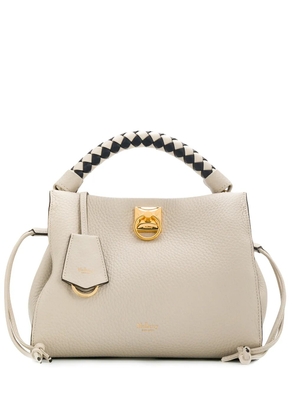 Mulberry small Iris heavy grain tote bag - Neutrals
