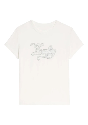 Zadig&Voltaire crystal-embellished logo T-shirt - White