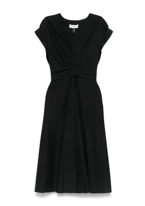 NISSA rhinestone-embellished dress - Black
