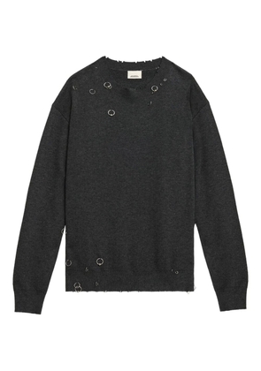 ISABEL MARANT Cassandre ring-embellished pullover - Grey