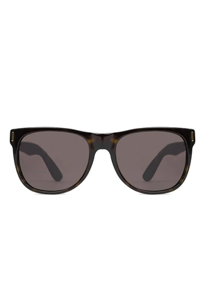 Retrosuperfuture snakeskin-detail square sunglasses - Brown