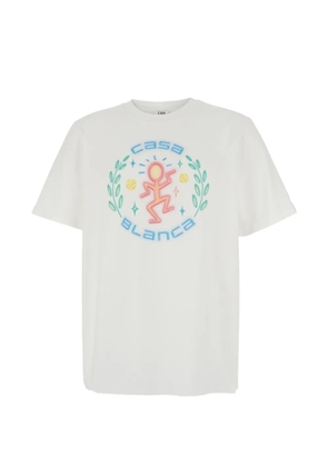 Casablanca printed T-shirt - White