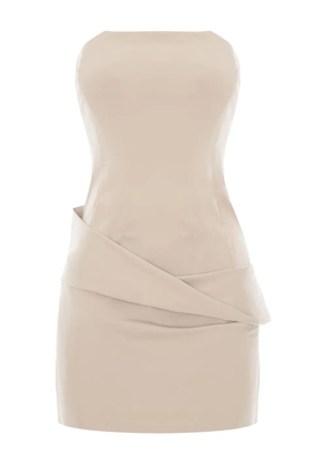 CuAnna Palermo strapless mini dress - Neutrals