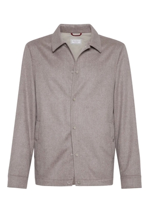 Brunello Cucinelli cashmere jacket - Neutrals
