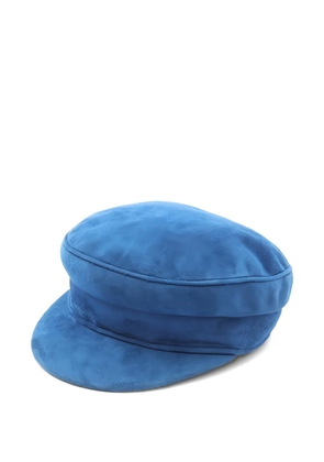 Hermès Pre-Owned 2010s leather casquette hat - Blue