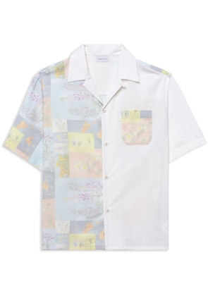 John Elliott floral-print short-sleeve shirt - White
