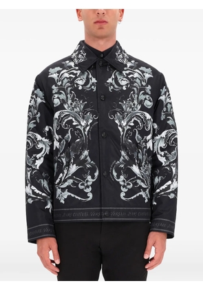 Versace Jeans Couture buttoned baroque print jacket - Black