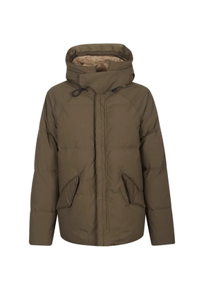 Ten C zip-up parka jacket - Brown