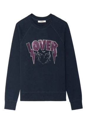 Zadig&Voltaire embellished-graphic sweatshirt - Blue