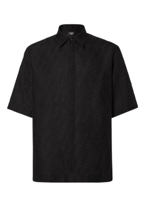 FENDI FF-jacquard shirt - Black