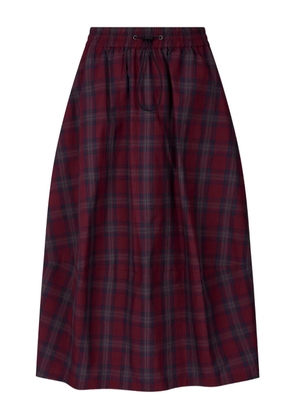 TOMBOY checked midi skirt - Red