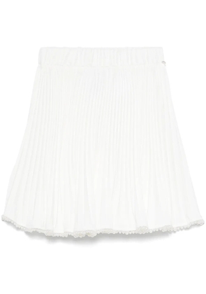 NISSA pleated mini skirt - White