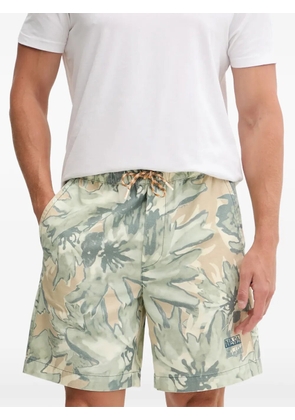 Napapijri drawstring floral shorts - Green