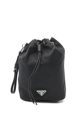 Prada Pre-Owned logo-detail make-up bag - Black