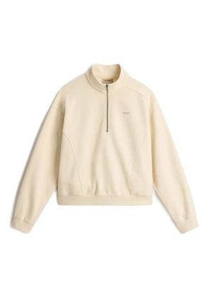 Woolrich mock-neck zip-up sweatshirt - Neutrals