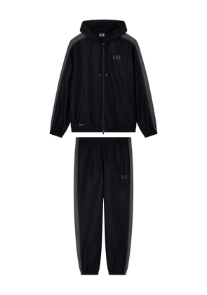 Ea7 Emporio Armani logo-print tracksuit - Black