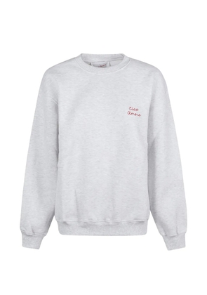 Giada Benincasa logo-embroidery sweatshirt - Grey
