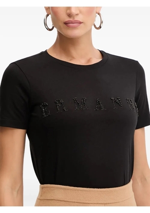 ERMANNO FIRENZE logo-lettering crew-neck T-shirt - Black