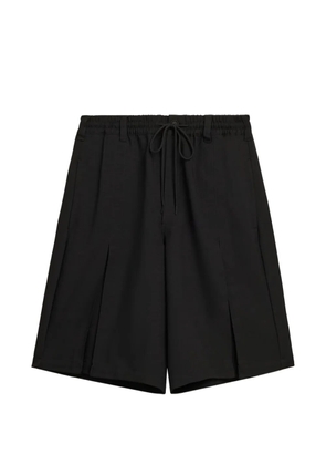 Y-3 drawstring-waist shorts - Black