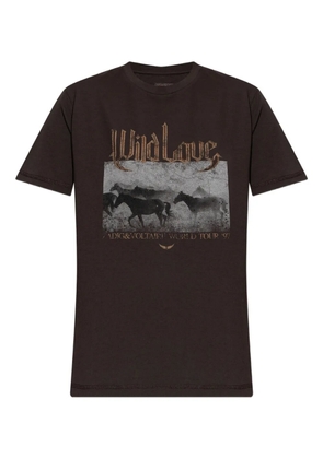 Zadig&Voltaire graphic-print T-shirt - Brown