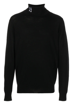 ROMEO HUNTE roll-neck fitted jumper - Black