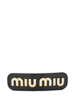 Miu Miu Pre-Owned 2020s logo barretta hais accessories - Black