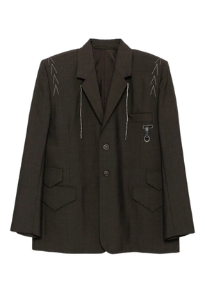 SONIA CARRASCO wool blazer - Brown