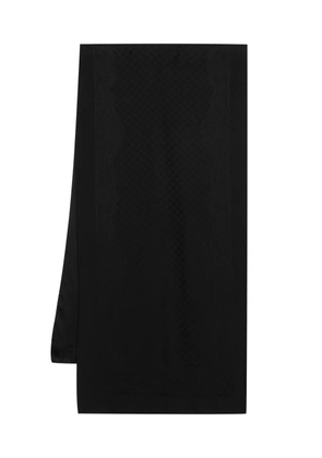 Moschino silk monogram scarf - Black