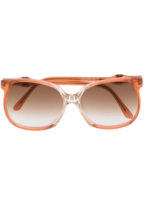 Saint Laurent Pre-Owned 1970s oversized gradient sunglasses - Orange