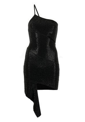 ANDREĀDAMO rhinestone-embellished minidress - Black