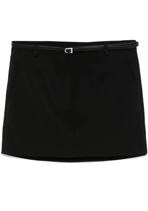 Patrizia Pepe belted mini skirt - Black