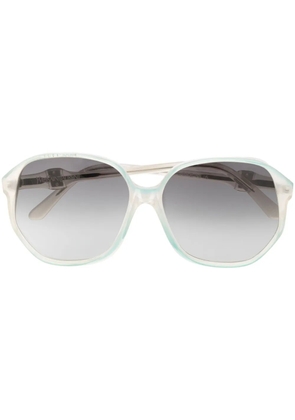 Saint Laurent Pre-Owned 1970s gradient oversized sunglasses - Neutrals