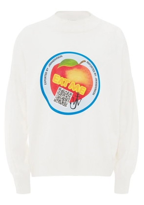 JW Anderson Eat Me print knit jumper - White