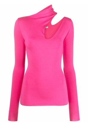 MANURÍ Bambina cut-out detail blouse - Pink
