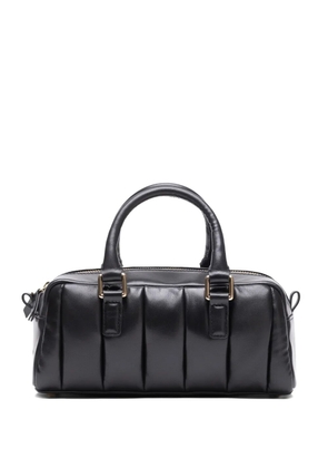 STAND STUDIO mini Jemima quilted-effect leather shoulder bag - Black