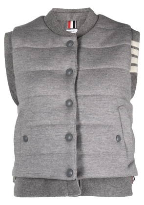 Thom Browne 4-Bar stripe reversible vest - Grey